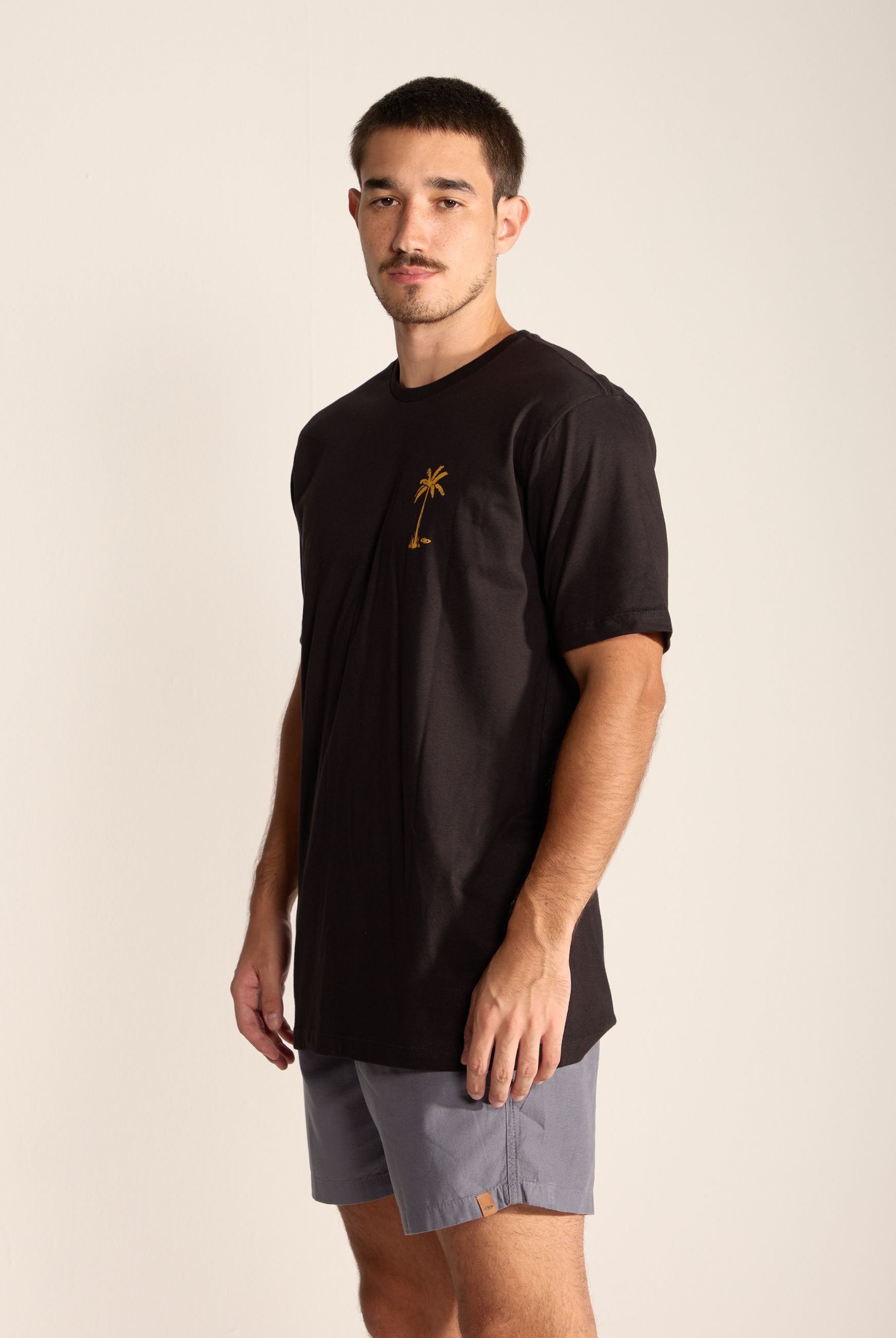 CAMISETA PALM TRES - PRETO