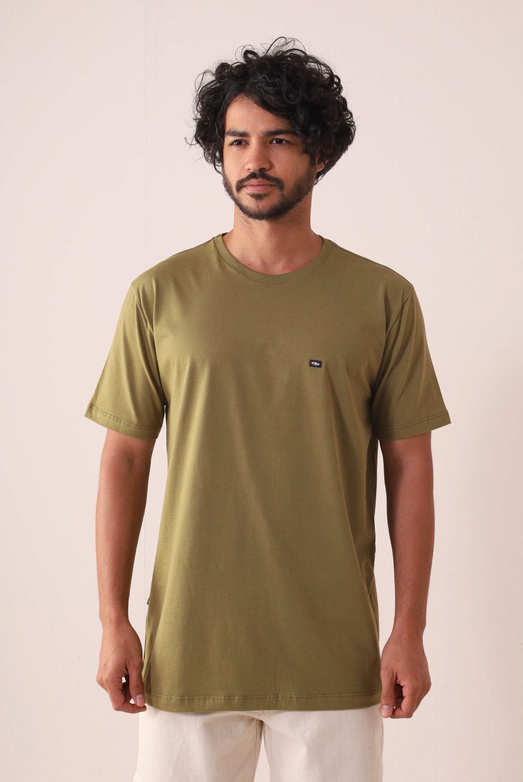Camiseta Tradicional Basic - Verde Escuro