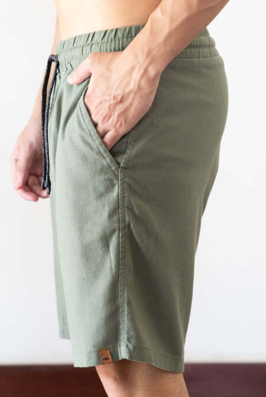 Bermuda Relax Blend Verde da Greenish, ideal para conforto e estilo no dia a dia.