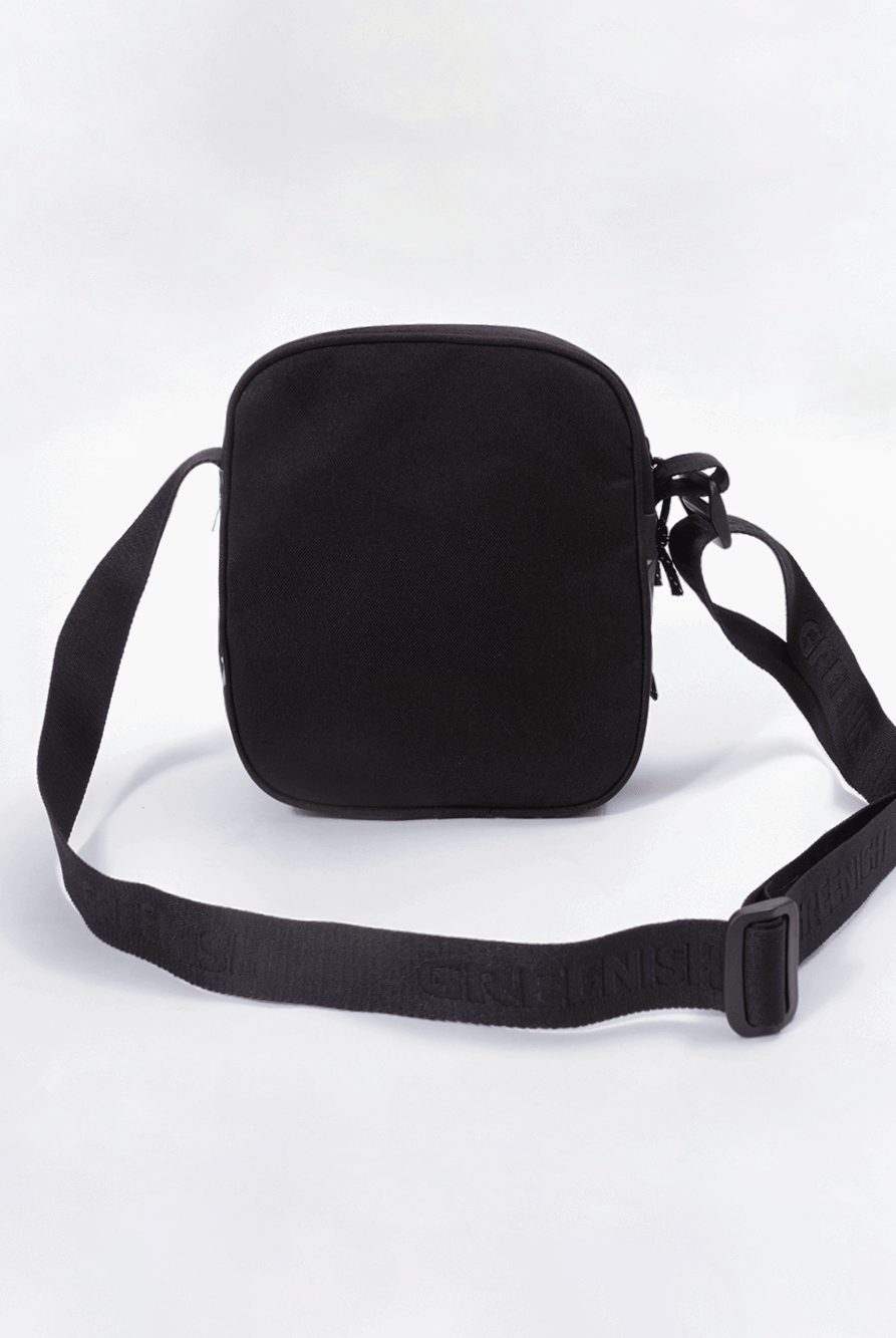 BAG METAFLOWERS - PRETO by Greenish, stylish black bag with adjustable strap for everyday use.