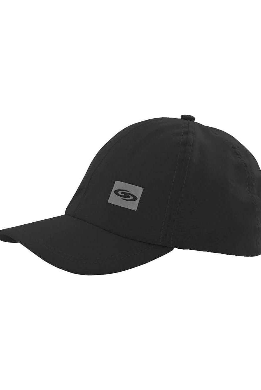 Boné preto básico com logo da Greenish, ideal para estilo casual e proteção solar.
