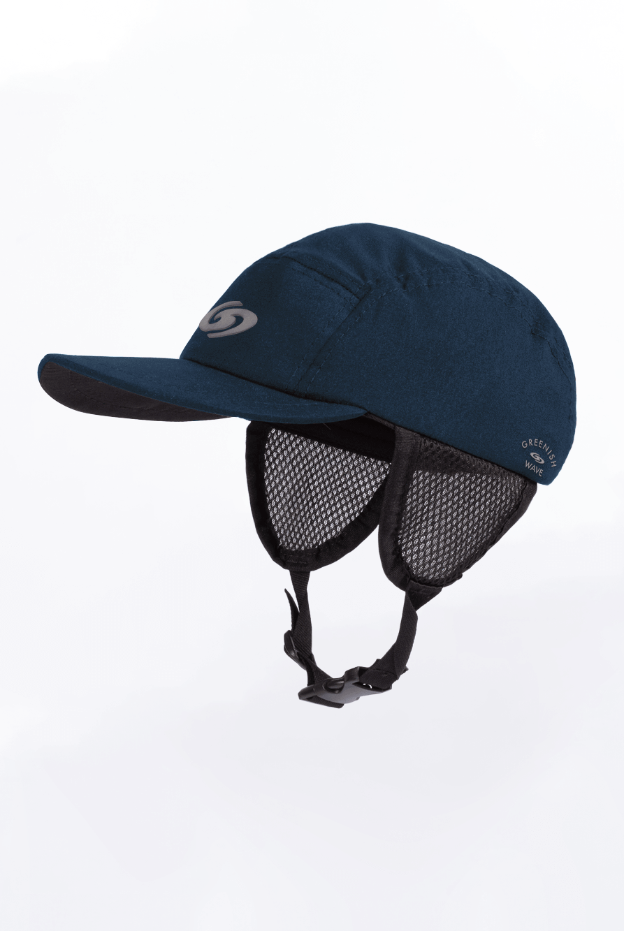 Boné Sport Azul Marinho da Greenish com design esportivo e proteção contra vento.