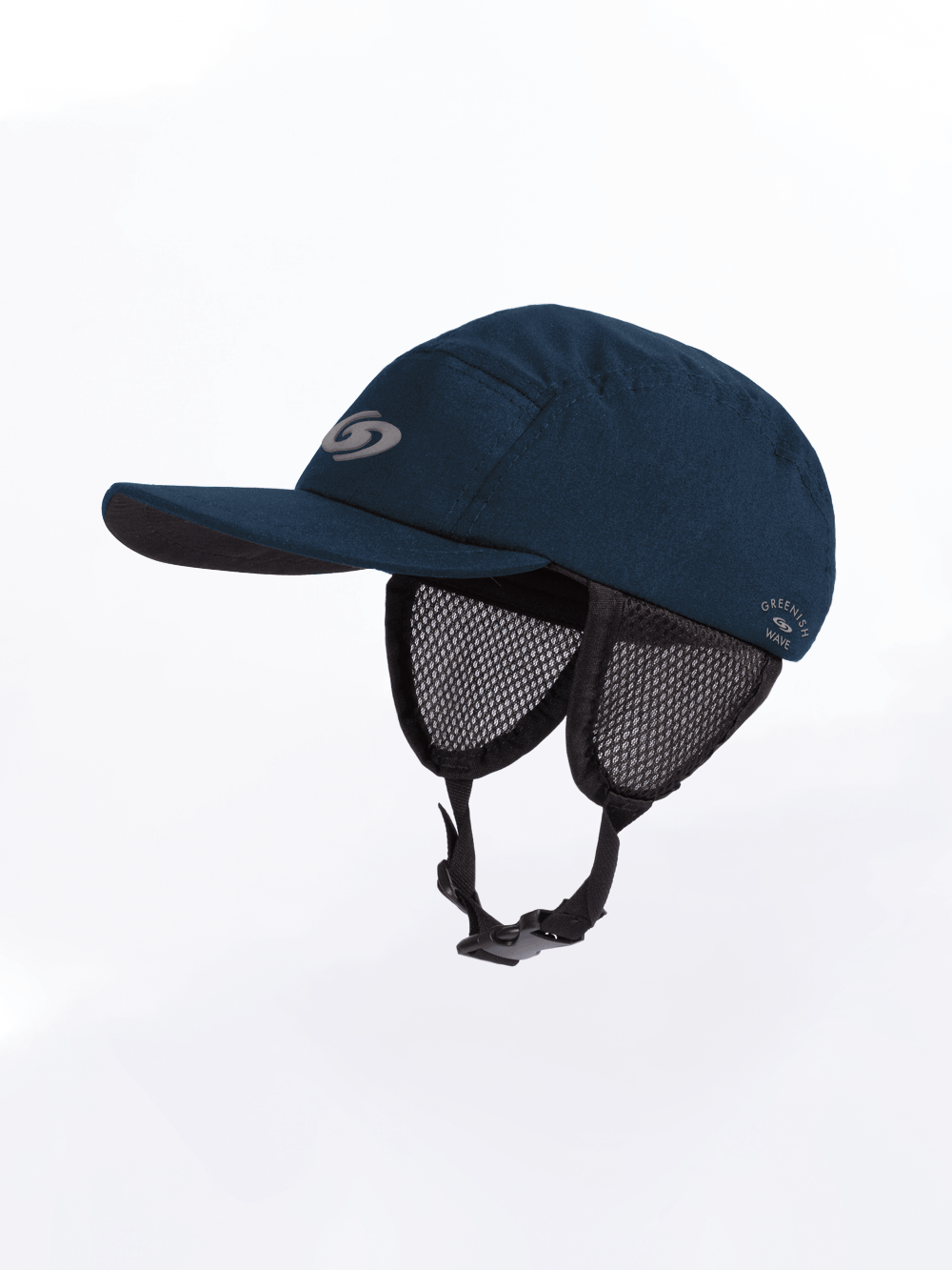 Boné Sport Azul Marinho da Greenish com design esportivo e proteção contra vento.