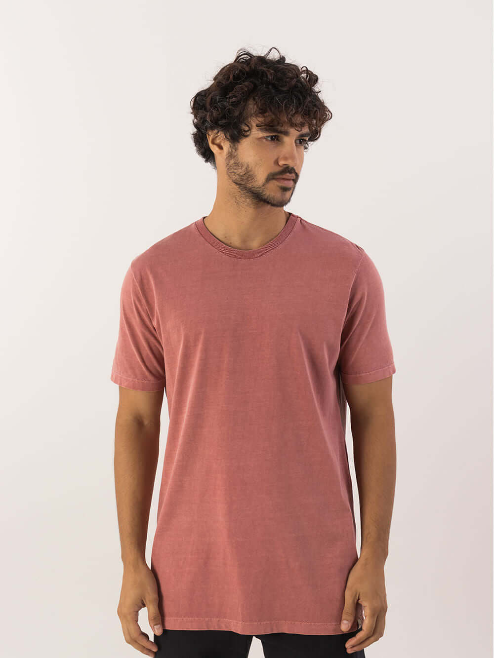 Camiseta Vintage Classic vermelha da marca Greenish, modelo clássico em algodão 100%, estilo atemporal e despojado.