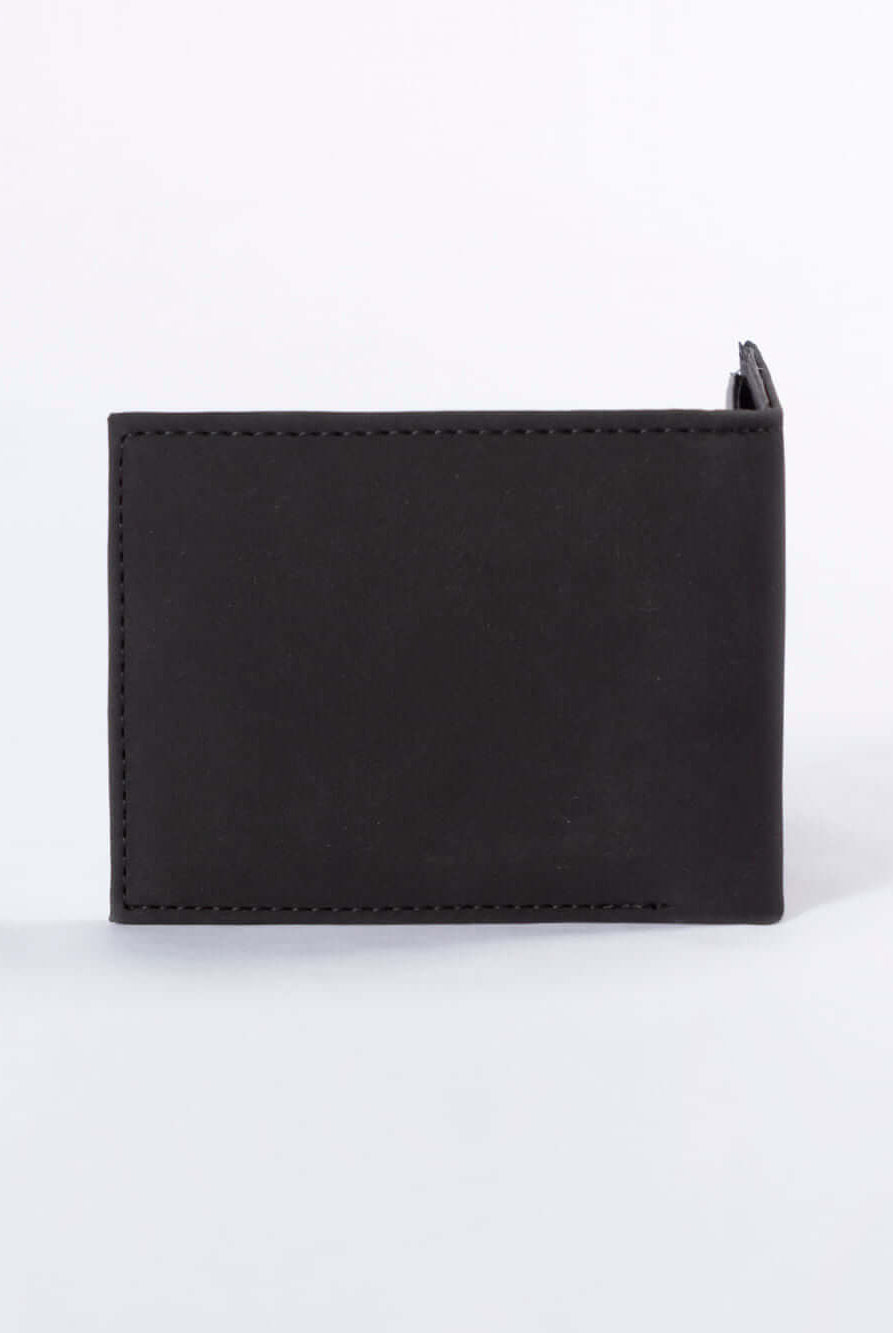 Carteira futurista preta da marca Greenish, modelo elegante e moderno, ideal para homens e mulheres.