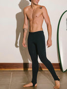 Calça Sport Lycra UV Performance preta da Greenish, ideal para atividades esportivas e proteção solar.