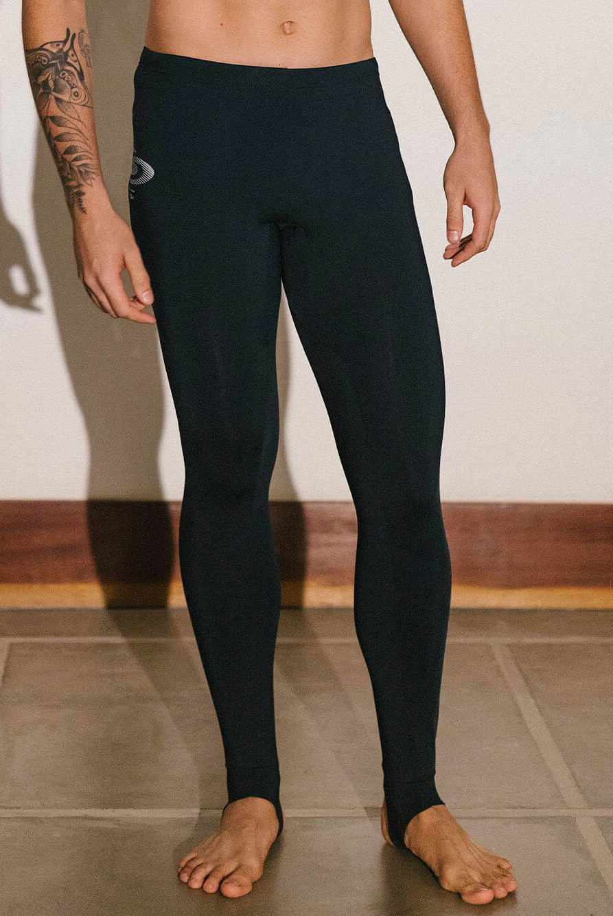 Calça Sport Lycra UV Performance preta da Greenish, ideal para atividades esportivas e proteção solar.
