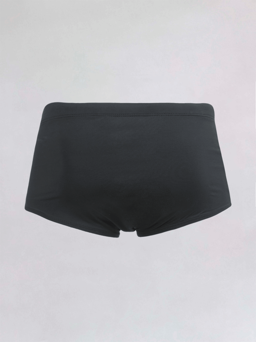 Sunga longa preta da marca Greenish, com forro interno e elasticidade para conforto.