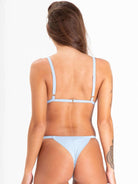 Sutiã Biquíni Mayim Azul Greenish: modelo anatômico com fecho em gancho, sem transparência, acabamento perfeito.