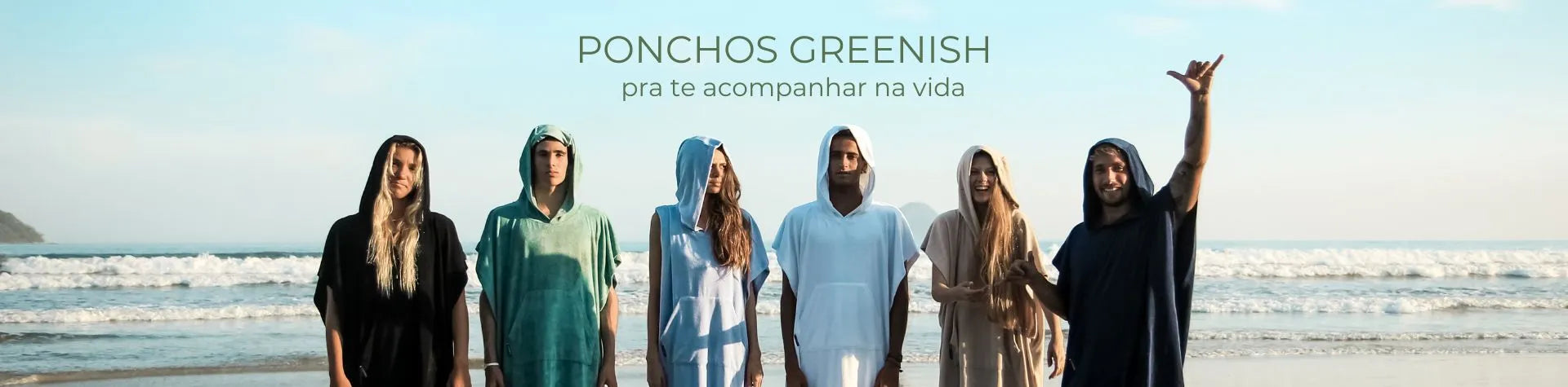 Ponchos Greenish – praticidade tem forma