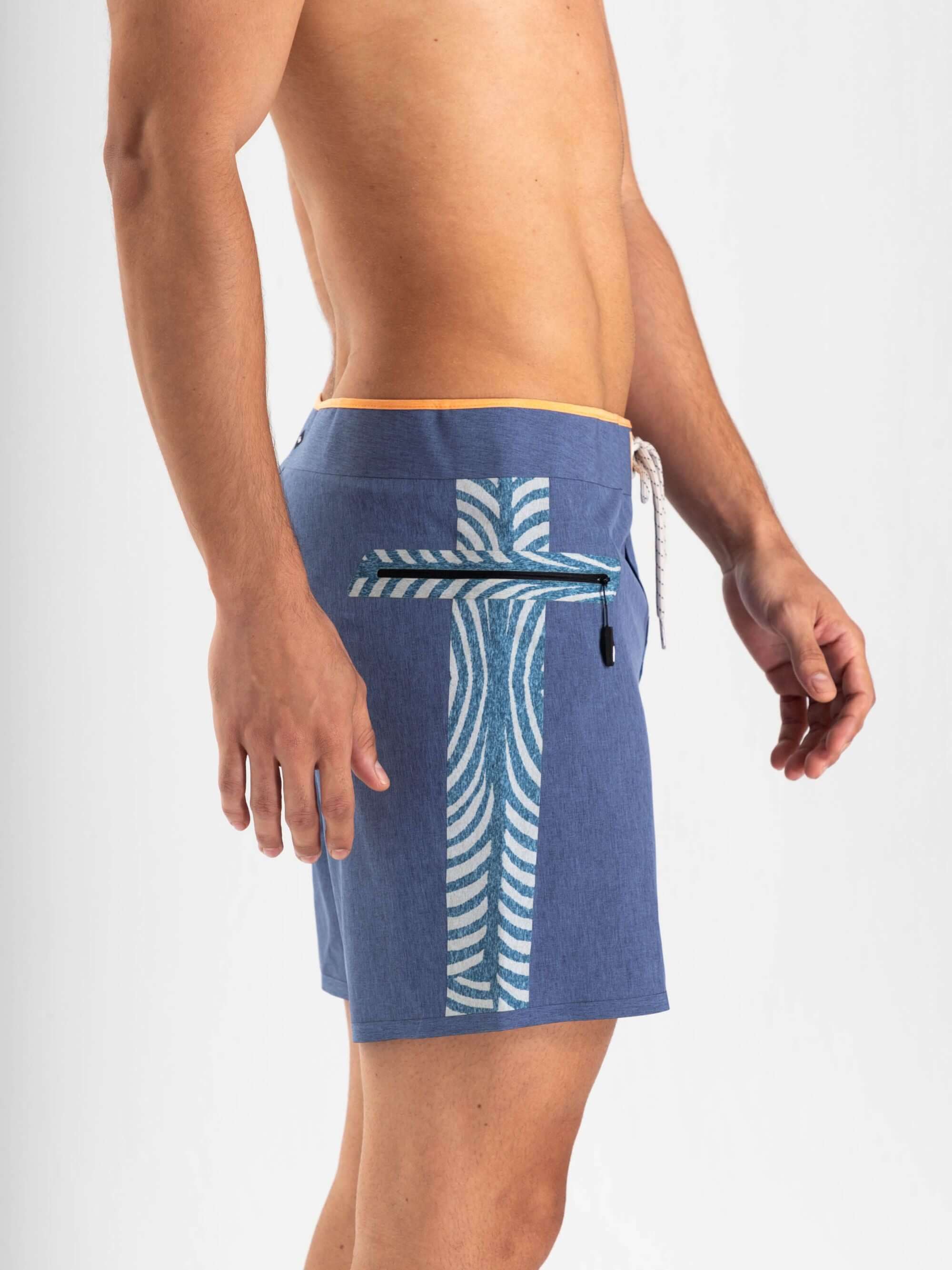 Shorts de banho Greenish com estampas étnicas, ultraleves, ideal para atividades aquáticas e descontraídas.