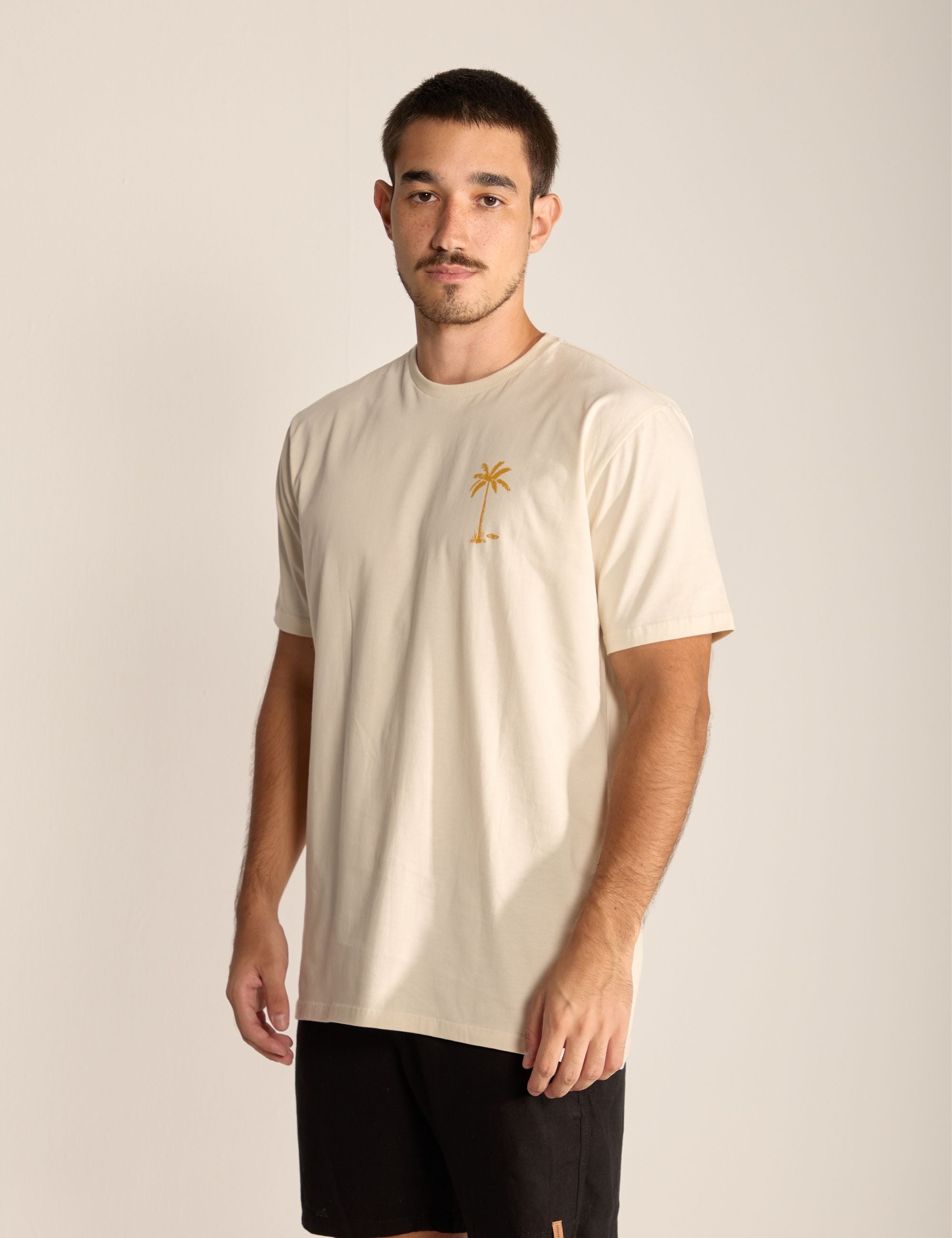 Camiseta Palm Tres - Bege
