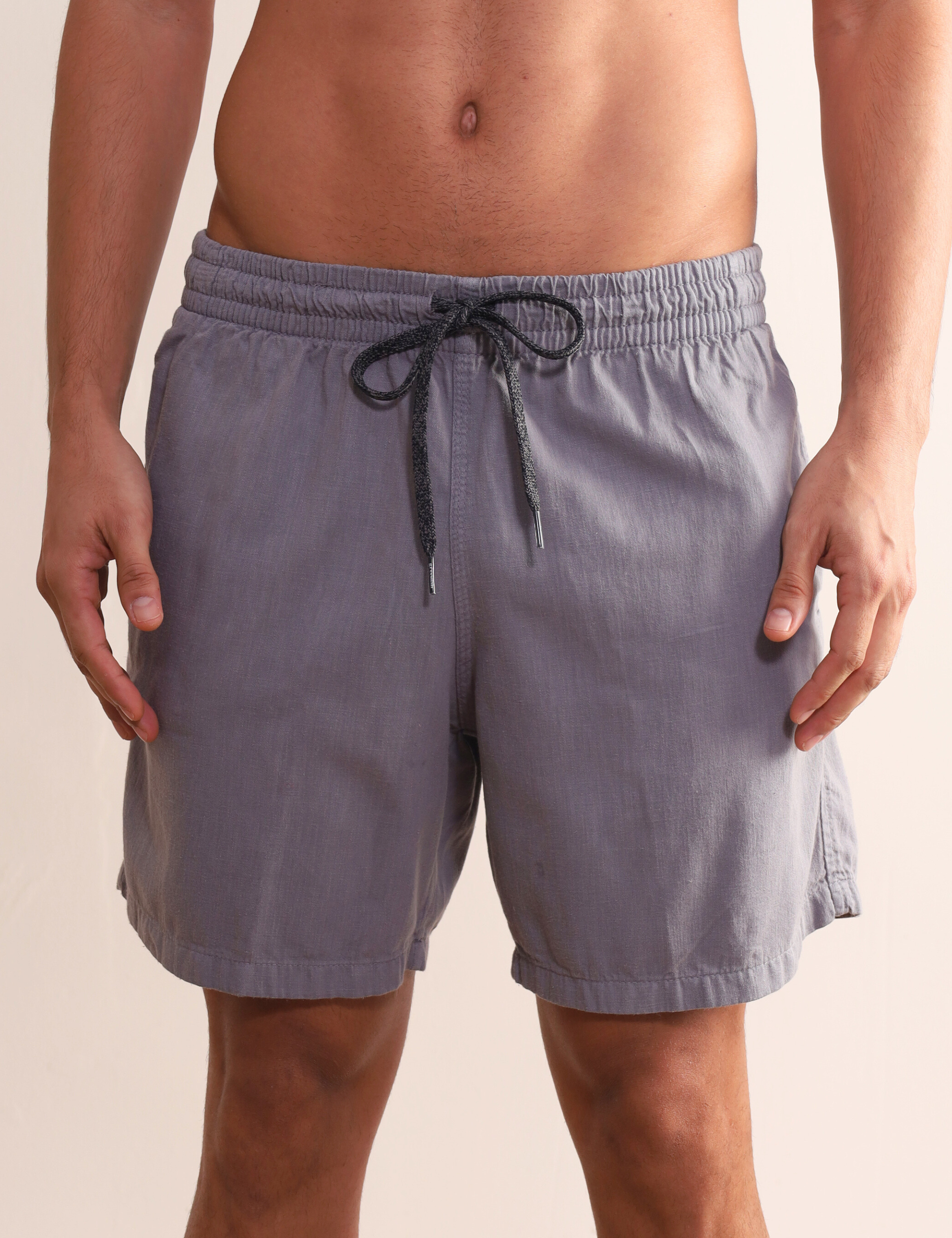 Short Sarja Essencial - Cinza