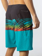 Greenish BOARDSHORT PALM LEAVES - AZUL featuring vibrant palm leaf design and comfortable fit.