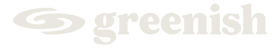 Logo da Greenish, um design estilizado com a palavra 'greenish' em letras claras.
