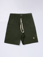 Greenish Bermuda Basic Sarja shorts in green, perfect for summer wear and casual outings.