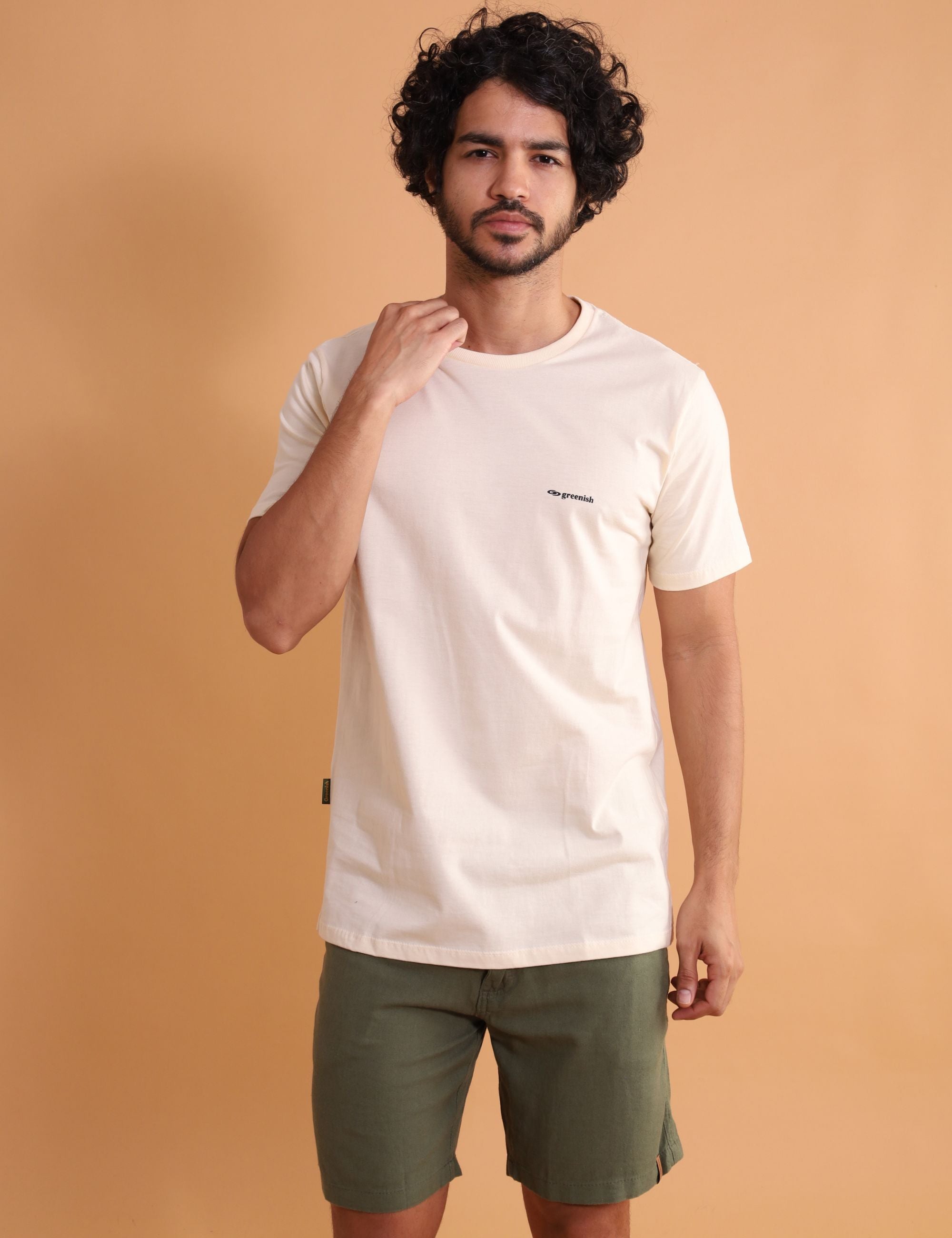 Camiseta Small Logo - Natural