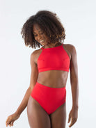 Calcinha Hot Pants Surfing VERMELHO da Greenish, ideal para praia e piscina, estilo moderno e confortável.
