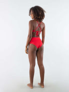Calcinha Hot Pants Surfing Vermelho Greenish, modelo feminino de biquíni com estilo moderno e confortável.
