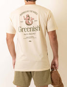 Camiseta Mermaid - Natural by Greenish, featuring mermaid design, back view. Perfect for surf enthusiasts.