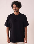 Camiseta Oversized Hexagon Lines - Preto da Greenish com design leve e funcional, ideal para esportes aquáticos e atividades diárias.