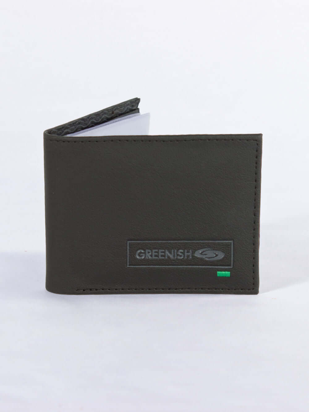 Carteira Greenish Basic na cor preta, elegante e prática para uso diário.