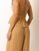 Greenish Calca Pantalona Regulavel Paisley - Caqui in elegant design