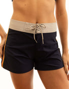 Boardshort Grnsh - Azul Marinho by Greenish with adjustable fit and stylish design, featuring a short length and front lacing.