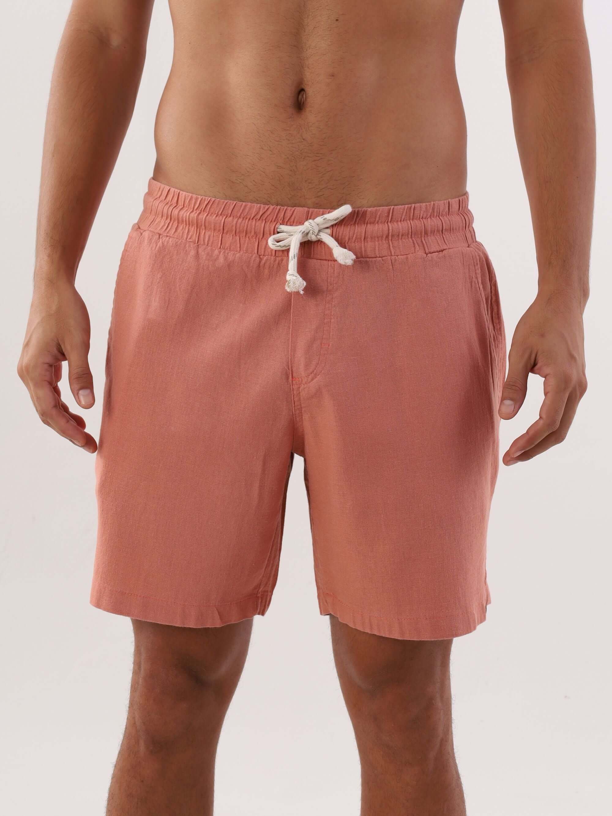 Short Linho Relax Comfort - Telha | Greenish