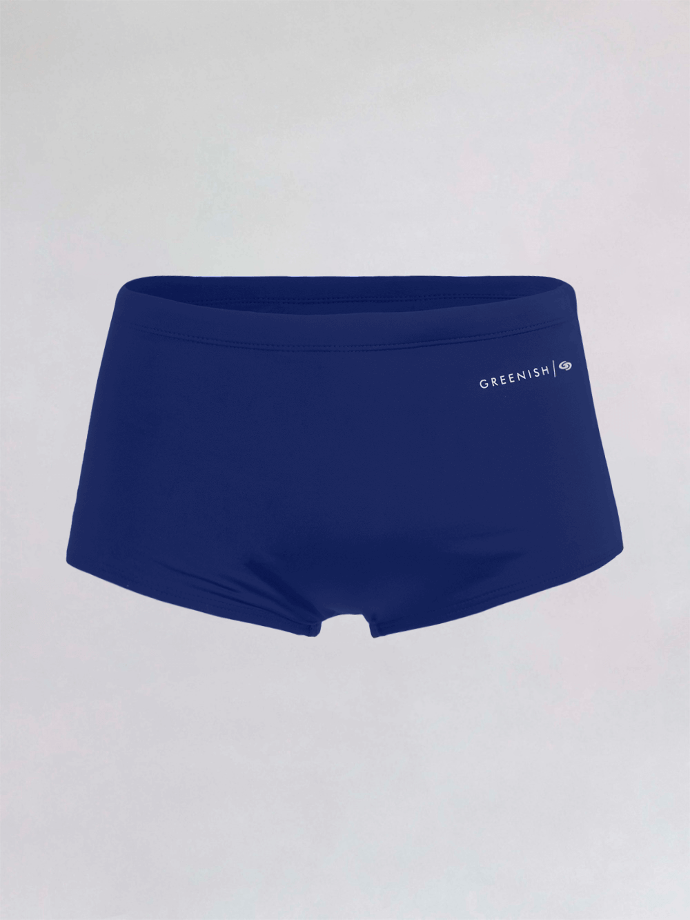 Sunga Larga Up Logo azul da Greenish, confortável e com forro interno para evitar acúmulo de areia.