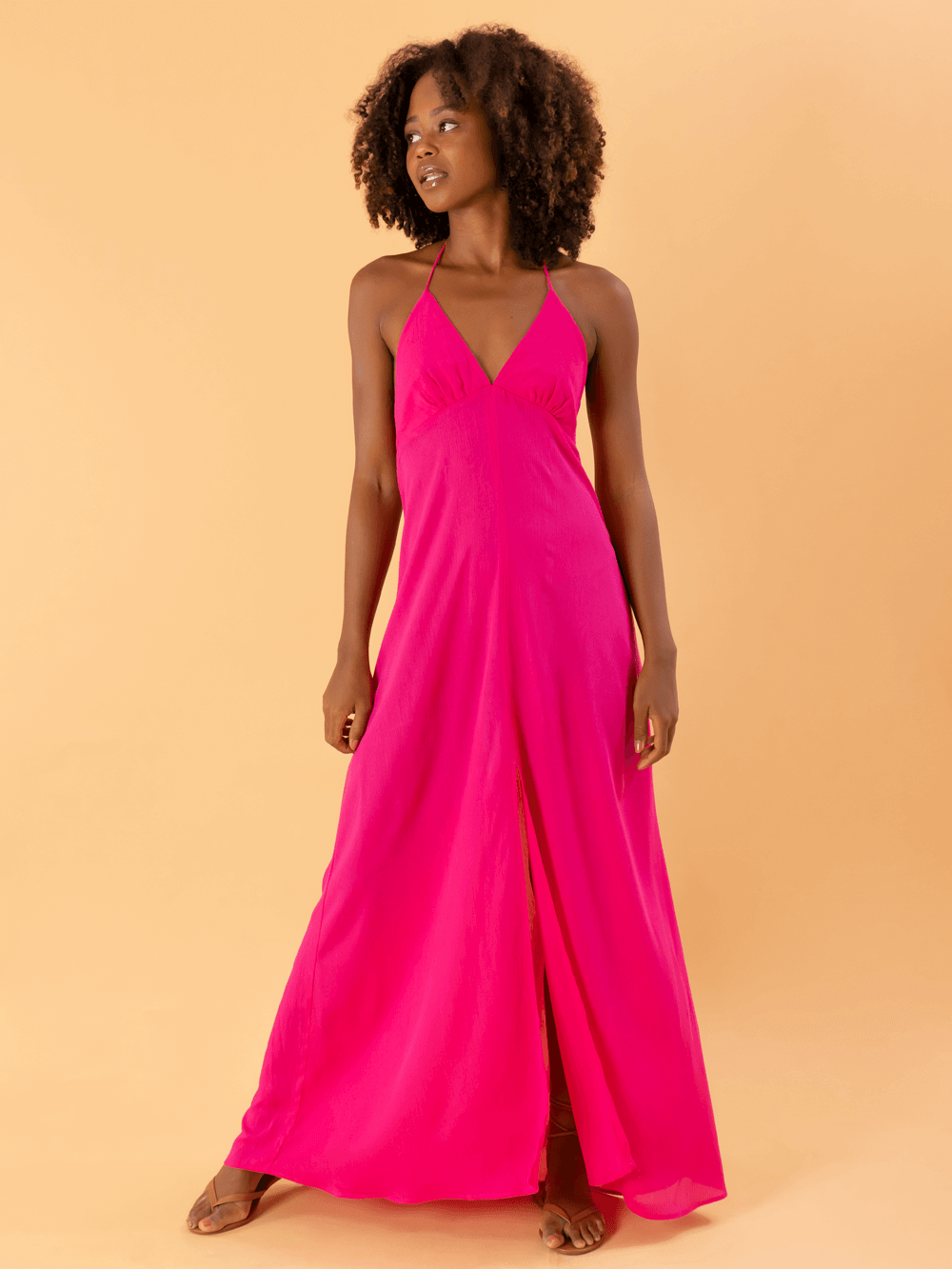 mimi PINK3着 Vestido Midi Maui - Pink | Estilo Greenish
